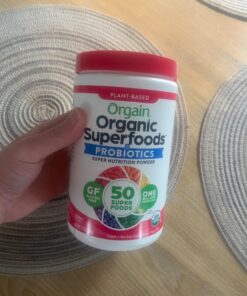 Orgain Organic Greens Powder + 50 Superfoods, Berry - 1 Billion Probiotics for Gut Health, Antioxidants, Vegan, Plant Based, Gluten Free, Non GMO, Dairy Free Juice & Smoothie Mix - 0.62lb 20 Servings (Pack of 1) 27 71BTtlMly6L 3