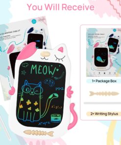 KOKODI Girl Toys, 3-7 Year Old Gifts, LCD Writing Tablet for Kids, Drawing Doodle Board Birthday Presents 3 4 5 6 7 Girls 8.5 inch Pink 28 71BUMjuCCbL