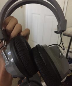 HamiltonBuhl SC-7V SchoolMate Deluxe Stereo Headphone with 3.5 mm Plug and Volume Control, Leatherette Cushions, Replaceable, Heavy-duty, Write-on, Reclosable Bag, Volume Control On Ear Cup Single 5 71BUOtEJLOL