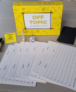OFF TOPIC Party Game for Adults - Fun Adult Board Games for Groups of 2-8 Players - Hilarious Game Night Card Game for Friends, Family & More Yellow 50 71BURP0C5sL
