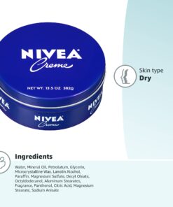 NIVEA Creme Body, Face and Hand Moisturizing Cream, 13.5 Oz Tin 13.5 Ounce (Pack of 1) 37 71BV2QWoVzL
