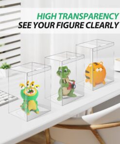 CREGEAR 50 Pack Protectors Case Apply for Funko- 4 Inch-Pop Vinyl Figures, 0.38mm Crystal Clear Protector, Plastic Protector Cases, Heavy Duty Display Box with Locking Tab 13 71BVUPdMhBL 1