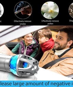 FRiEQ Car Air Purifier, Car Air Freshener and Ionic Air Purifier | Remove Dust, Pollen, Smoke and Bad Odors - Available for Your Auto or RV 16 71BVteqfS