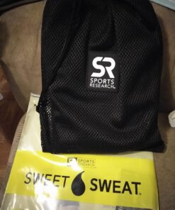 Sweet Sweat Waist Trimmer for Women and Men - Sweat Band Waist Trainer for High-Intensity Training & Workouts, 5 Sizes XX-Large Black/Yellow 40 71BVyg7P6TL