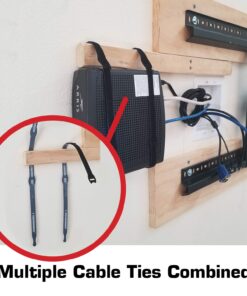 Reusable Cable Ties 1/2" x 4" for Cable Management and Organizing Cords - 30 Pack (Black) Black 1/2" X 4" 20 71BW3hTLEaL