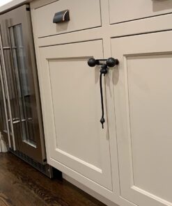 Kiscords Baby Safety Cabinet Locks for Knobs Child Safety Cabinet Latches for Home Safety Strap for Baby Proofing Cabinets Kitchen Door RV No Drill No Screw No Adhesive (Black) 26 71BX1qoDXfL