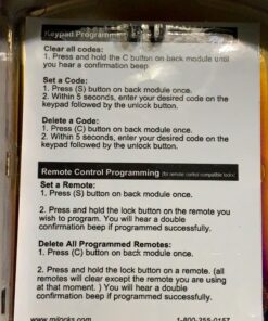 MiLocks TF-02P Digital Deadbolt Door Lock with Electronic Keypad for Exterior Doors, Polished Brass 16 71BX652AaKL