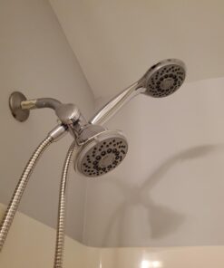 AquaStorm by HotelSpa 30-Setting SpiralFlo 3-Way HIGH PRESSURE Luxury Shower Head/Handheld Showerhead Combo with Water Saving Economy Mode/Chrome Chrome & Gray 35 71BY5M7KQlL 1