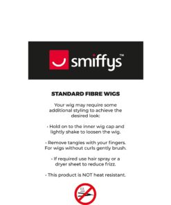 Alternative view of Smiffy's Men's Pirate Captain Wig Long and Curly One Size Black