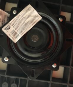 Attwood 17720 Seat Swivel, for Boat Seat, 6 ¼ Inches, 0-Degrees Tilt, Aluminum, Black Power Coated 0 Degree Tilt Seat Swivel Mount 37 71BYhPG29dL