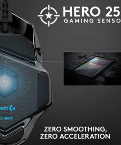 Alternative view of Logitech G502 HERO High Performance Wired Gaming Mouse, HERO 25K Sensor, 25,600 DPI, RGB, Adjustable Weights, 11 Programmable Buttons, On-Board Memory, PC / Mac