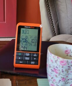 ThermoPro TP829 Wireless LCD Meat Thermometer for Grilling and Smoking, 1000FT Grill Thermometer for Outside Grill with 4 Meat Probes, BBQ Thermometer for Smoker Oven Cooking Beef Turkey Four Probes 36 71BZPJ8WDL