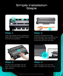 iNKPAD DR630 Drum Replacement for Brother DR-630 DR630 Compatible with Brother MFC-L2700dw MFC-L2705DW HL-L2300D HL-L2340DW HL-L2360DW HL-L2380DW DCP-L2520DW DCP-L2540DW Printer (2 Black, Not Toner) 2p 11 71BZU0GNtoL