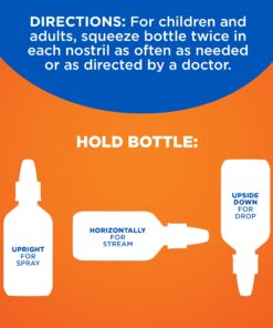 Amazon Basic Care Premium Saline Nasal Moisturizing Spray, Instantly Soothing Nasal Mist Nose Spray, Non-Medicated Relief, 3 Fluid Ounces, Pack of 2 3 Fl Oz (Pack of 2) 19 71BaEluoyyL