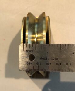 ALEKO V-Groove Gate Wheel for V-Profile Sliding Gate Tracks | 3.5 Inch | WHEEL35INCHVG 3.5 in. 8 71Bb27mMgL