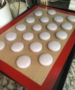 Silicone Baking Mat - Set of 3 Half Sheet (Thick & Large 11 5/8" x 16 1/2") - Non Stick Silicon Liner for Bake Pans & Rolling - Macaron/Pastry/Cookie/Bun/Bread Making - Professional Grade Nonstick 38 71BbAHNPnvL