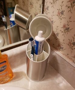 OXO Good Grips Stainless Steel Toothbrush Organizer 9.75 Inch 35 71BbNNWnmJL