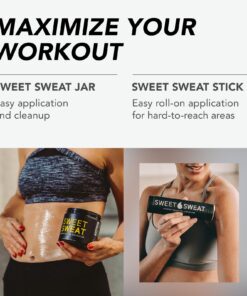 Sweet Sweat Workout Enhancer Roll-On Gel Stick - Sweat Harder and Faster, Helps Promote Water Weight Loss, Use with Sweet Sweat Waist Trimmer Original 22 71Bbs22H9L 2