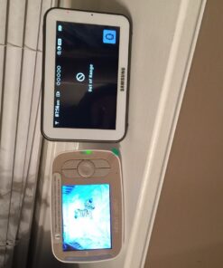 Infant Optics DXR-8 480p Video Baby Monitor, Non-WiFi Hack-Proof FHSS Connection, Interchangeable Lenses, Pan Tilt Zoom, LED Sound Bar, Night Vision, and Two-way Talk, low battery 63 71Bc67AzEhL