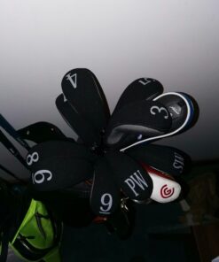 Stealth Club Covers 28080 Hybrid Set 3-PW Golf Club Head Cover (8-Piece), Silver Tweed/Black 10 71BcHg7wRL