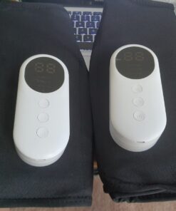 LINGTENG Leg Massager for Circulation and Pain Relief, Calf Air Compression Massager with Heat, Leg Massager with 3 Intensities, 3 Modes, Easy to use, Muscle Relaxation, Gifts (Pair) Gray 49 71BcQhnwj9L