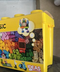 LEGO Classic Large Creative Brick Box 10698 Building Toy Set for Back to School, Toy Storage Solution for Classrooms, Interactive Building Toy for Kids, Boys, and Girls Standard 44 71Bd08umftL