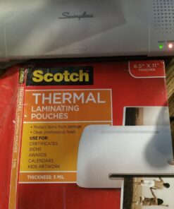 GBC Thermal Laminator Machine, Inspire, 9 Inch, Quick Warm-Up, 3 or 5 Mil, with 5 Standard Laminating Pouches for Home, Office and Classroom, Black (1701857) Frustration-Free Packaging 43 71BdlOo04L