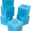 Teacher Created Resources 20634 Foam: Reading Comprehension Cubes Blue 2" x 2"