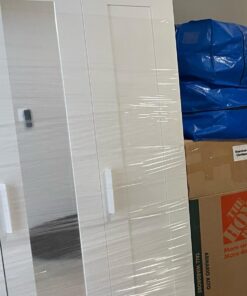 TICONN Stretch Wrap Stretch Film Roll, 1000ft 60 Gauge Industrial Strength 15 inch Wide Clear Plastic Wrap with Handles for Pallet Wrapping Shipping Moving(1pk) 1 17 71Bdzwr42wL