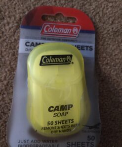 Coleman Camp Soap Sheets, Travel Soap Sheets - 50 count 17 71BfSyfcTL