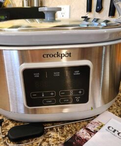 Crockpot™ 7-Quart Cook & Carry™ Slow Cooker with Sous Vide,Programmable, Stainless Steel 39 71BfWAwZpbL