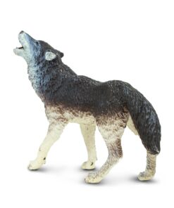 Safari Ltd. Gray Wolf Figurine - Detailed 3.75" Plastic Model Figure - Fun Educational Play Toy for Boys, Girls & Kids Ages 1+ 21 71BfdiH938L