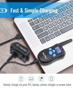 Petrainer Training Collar for Dogs - Waterproof Rechargeable Dog Training E-Collar with 3 Safe Correction Remote Training Modes, Static, Vibration, Beep for Dogs Small, Medium, Large 29 71BfiKkNIQL