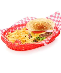 New Star Foodservice 44263 Red Check Food Basket Liners, 12 By 12-inch, Set of 36 16 71Bfk0ldKRL