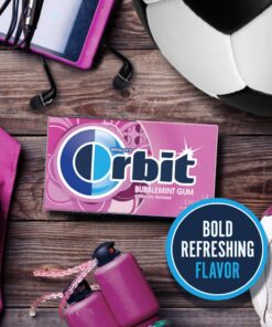 ORBIT Bubblemint Sugar Free Chewing Gum, 12 Packs of 14-Pieces (168 Total Pieces) 11 71BgJZxGdHL
