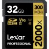 Lexar Professional 2000x 32GB SDHC UHS-II Card (LSD32GCBNA2000R) 52 71BgS3st2L