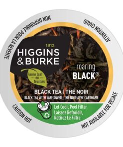 Alternative view of Higgins & Burke Roaring Black, Loose Leaf, Black Tea, Keurig K-Cup Brewer Compatible Pods, 24 Count