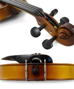 Bunnel Premier Violin Clearance Outfit 4/4 Full Size - Carrying Case and Accessories Included - Solid Maple Wood and Ebony Fittings By Kennedy Violins 4/4 (Full) 33 71BhDIgBTVS