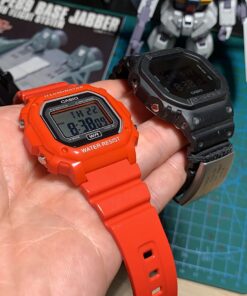 Casio Unisex F-108WH-1ACF Big Square Digital Display Quartz Black Watch Red 27 71BhOINOJ1L