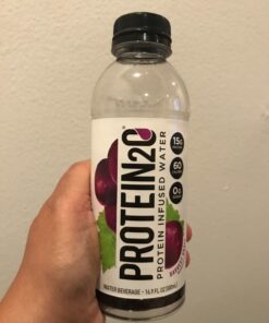 Protein2o 15g Whey Protein Isolate Infused Water, Ready To Drink, Sugar Free, Gluten Free, Lactose Free, Harvest Grape, 16.9 oz Bottle (Pack of 12) 27 71Bi4RtSk3L