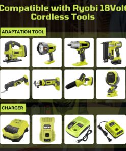 Masione 2Pack 6.5Ah Ryobi 18v Battery P108 Lithium Replacement for Ryobi P102 P103 P104 P105 P107 P108 P109 Cordless Power Tools 2PACK 6.5AH P108 Battery 11 71Bi62EhCL