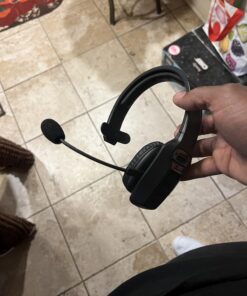 LEVN Bluetooth Headset with Microphone, Trucker Bluetooth Headset with AI Noise Cancelling & Mute Button, Wireless On-Ear Headphones 60 Hrs Working Time, for Trucker Home Office Remote Work Zoom LE-HS012 32 71BiCD0BJeL