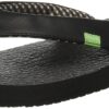 Sanuk Women's Yoga Mat Flip Flop,Black,5 M 13 71BjC UIvwL
