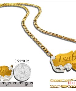 ProLuckis Handmade Personalized Name Jewelry Necklace 18k Gold Plated-Custom Made Any Name Style 3 11 71BjDwp6kZL