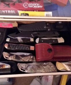 MOOCA Wooden Jewelry Display Case, Jewelry Organizer Case with Tempered Glass Top Lid & Removable Black Velvet Pad, Natural Wood Color 33 71BjuP9sffL