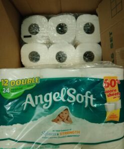 ANGEL SOFT Toilet Paper Bath Tissue, 48 Double Rolls, 260+ 2-Ply Sheets Per Roll 51 71Bk uknVWL