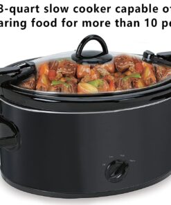 6 quart Slow Cooker for 7+People - Portable Manual Slow Cooker(Black) 7 71Bk9IG1XuL