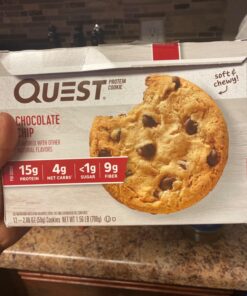 Quest Nutrition Chocolate Chip Protein Cookie; Keto Friendly; High Protein; Low Carb; 12 Count 49 71BkN2MNEbL