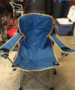 Quik Shade MAX Shade Relaxing Chair With Cup Holders, Foldable, Aluminum, Blue 47 71BkuHOqBaL