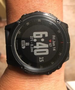 Garmin fenix 5X Plus, Ultimate Multisport GPS Smartwatch, Features Color Topo Maps and Pulse Ox, Heart Rate Monitoring, Music and Contactless Payment, Black with Black Band 34 71Bkx2fYAGL